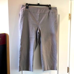Grey Cropped Pants 16W
